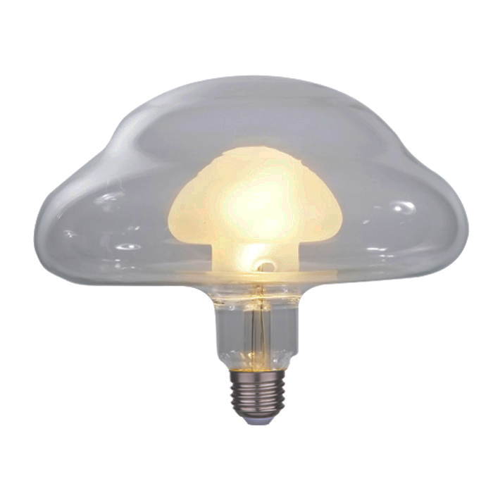 Лампа в колбі серії FB Хмари прозорі жовті-LDS-гриб