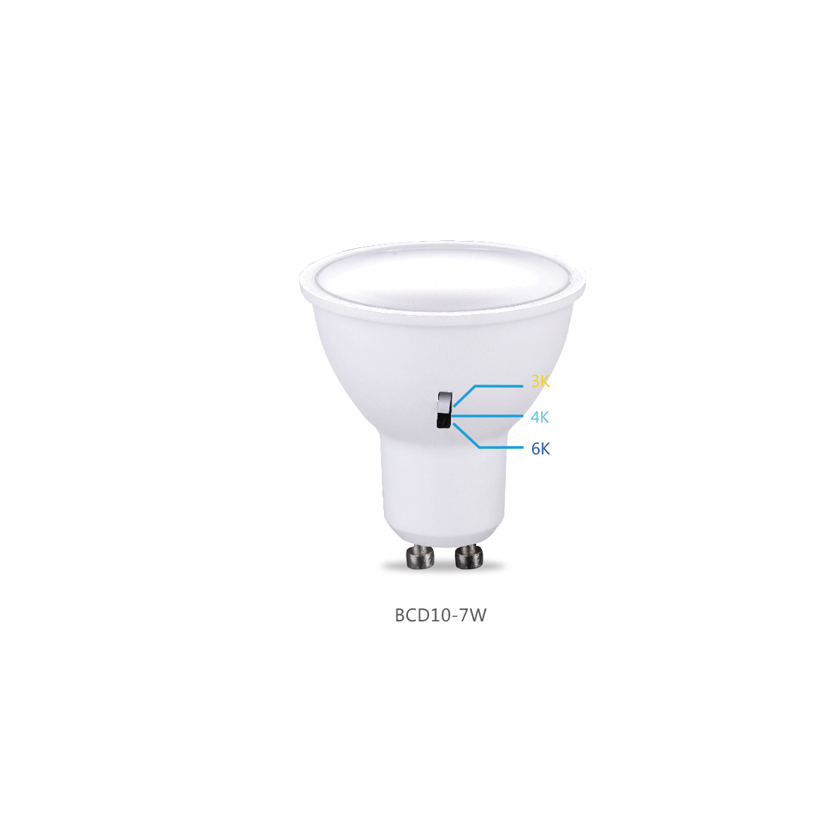 New Arrival China Led Filament 4000k - 3CCT Patent Bulb BCD10-7W – HANNORLUX